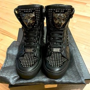 Philipp Plein high-top sneakers, size 41 (US 8)